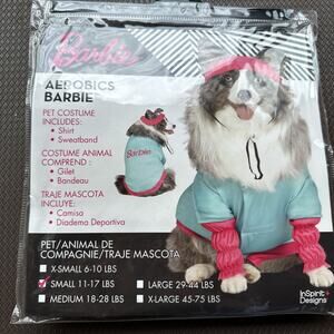 New Aerobics Barbie The Movie Size Small Dog Halloween Costume NWT